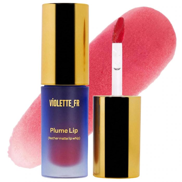 VIOLETTE-FR - Plume Lip Feather Matte Lip Whip – Moisturizing, Long-Wear & Weightless Lip Color with Soft-Blur Finish | Vegan & Cruelty-Free - Color: Rose Fume - (smoky pink)
