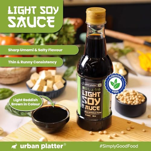 Image of Urban Platter Light Soy Sauce, 500ml (Traditionally Brewed from SOYA Beans | Asian Umami Seasoning for Soups | Clean-Label)