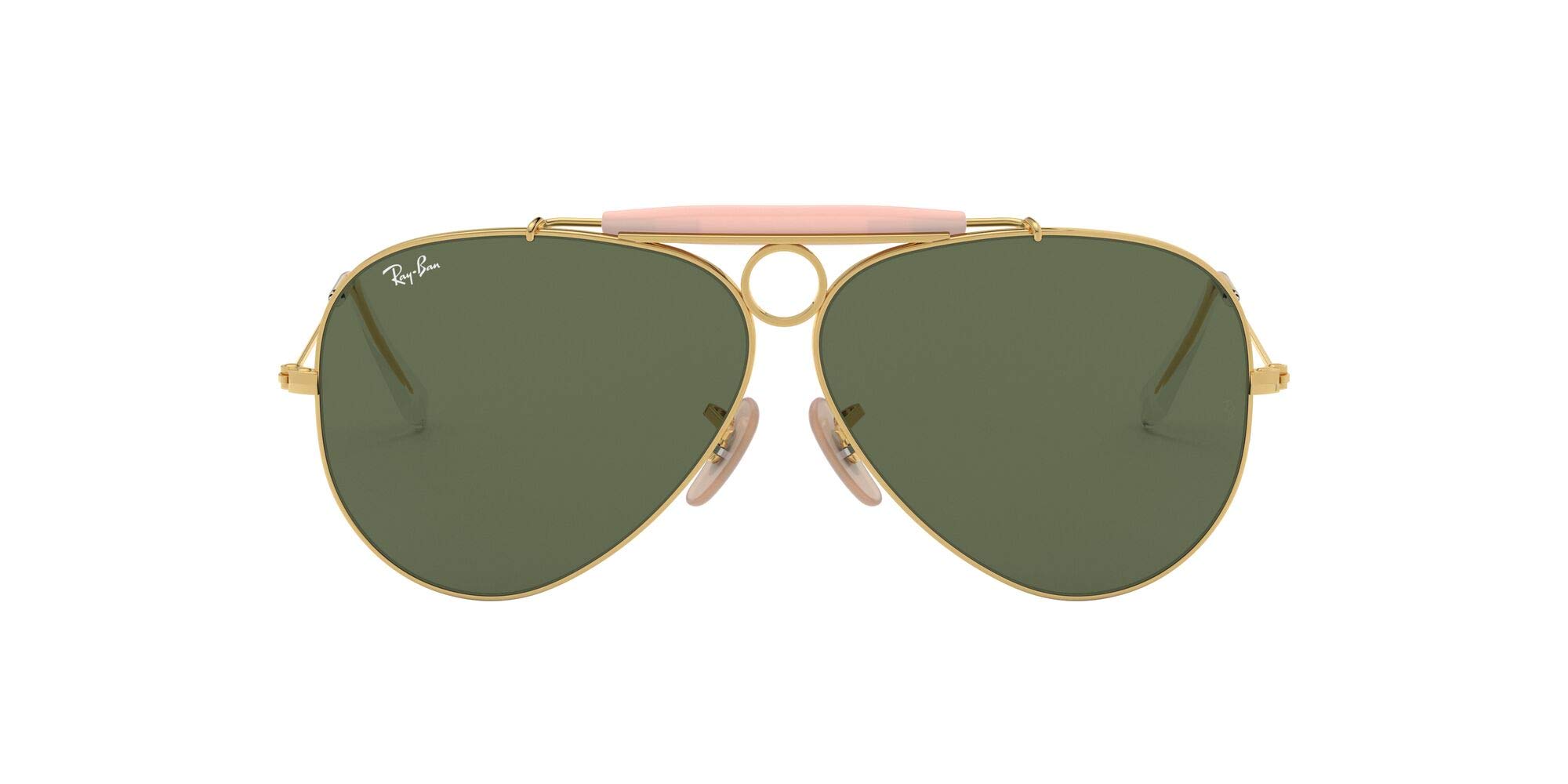 Rb3138 Shooter Aviator Sunglasses, Gold Blush/G-15 Green, 58 mm