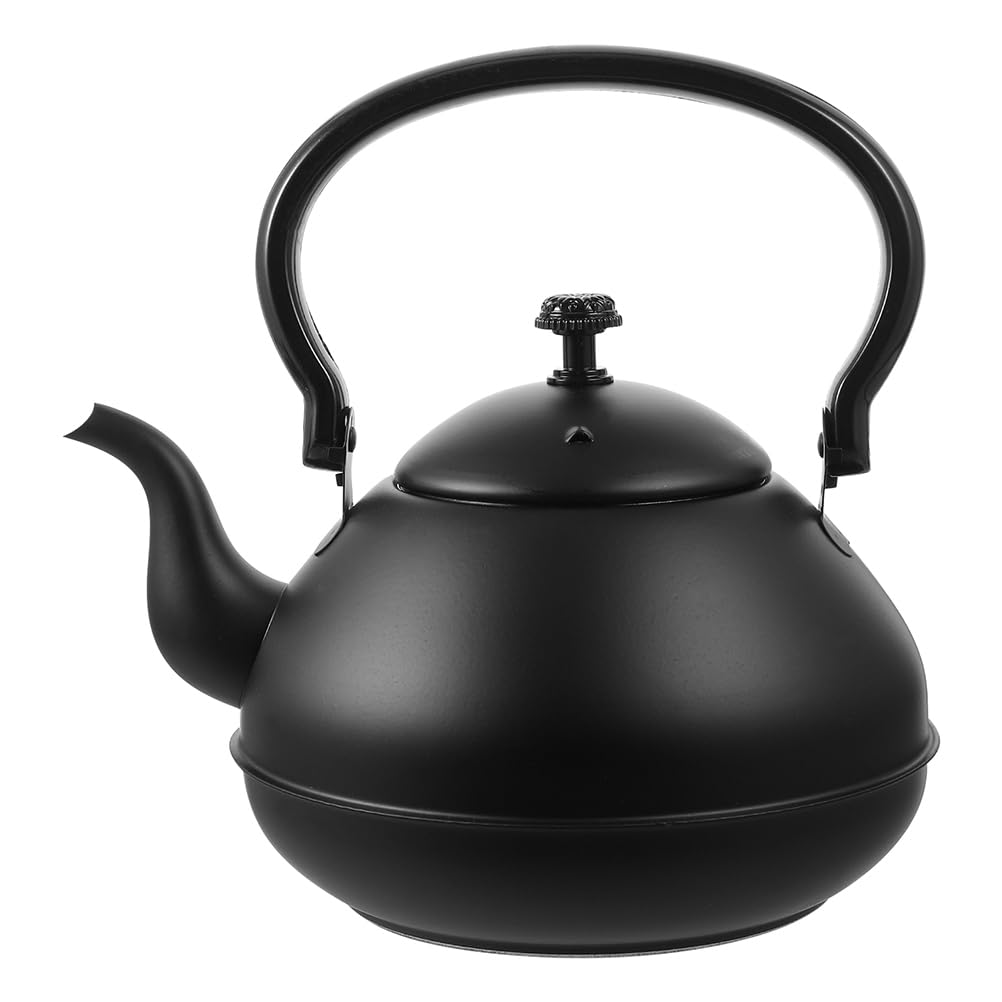 Amosfun 2L Stainless Steel Tea Kettle for Stove Top, Large Capacity Water Kettle with Ergonomic Wooden Handle, for Gas and Electric Stove, Portable for Home Kitchen, Camping