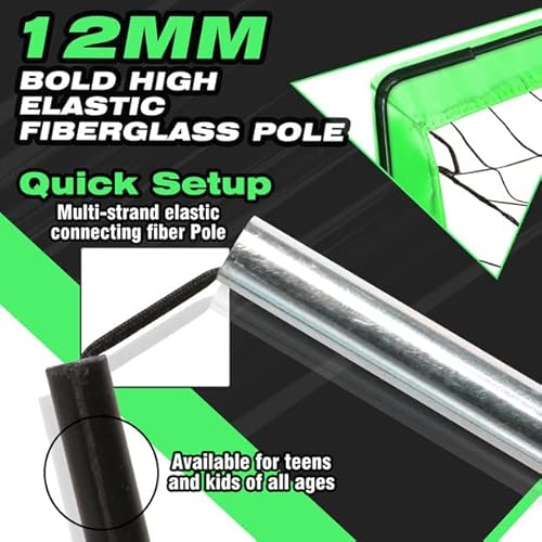 Kunup Portable Kid Soccer Goal Net 9X5Ft Large Folding Soccer Goal Net For Backyard With Carrying Bag For Youth And Adult #TOP3