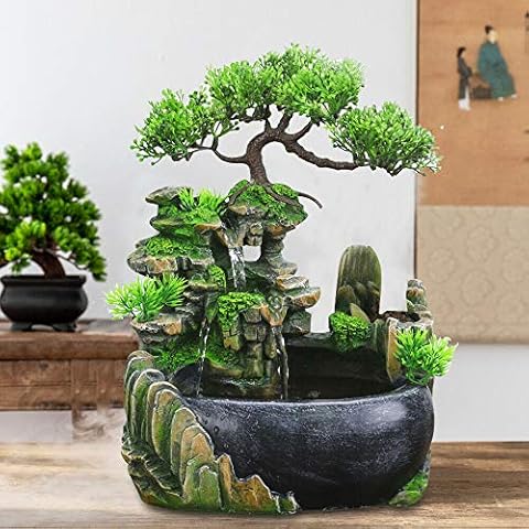Fuente de Interior con Acuario Adorno de Escritorio Cover