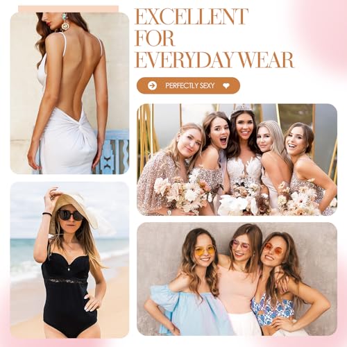 Sticky Bra – Push Up Adhesive Backless Strapless Bra for Women Reusable Silicone Nipple Covers2