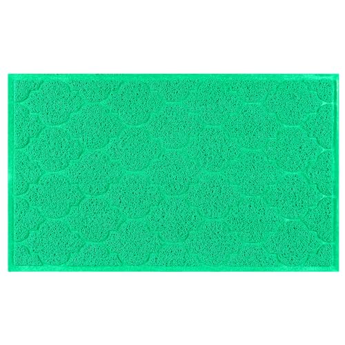 Paillasson vert 45x76 cm uxcell tapis d'entrée uni antidérapant durable
