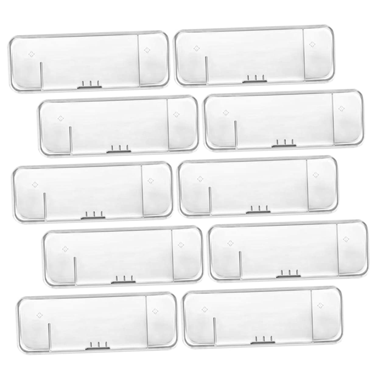 PartyKindom 10Pcs Transparent Safety Razor Case Portable Travel Shaver Holder Shockproof Design for Mens Razors Durable and Easy to Carry for Travel and Storage