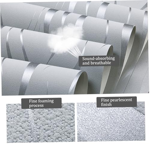 Papel pintado 3D absorbente de sonido y transpirable para salones modernos 6