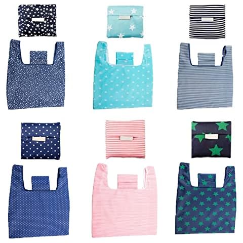 Yzswdox 6 Piezas Bolsas de la Compra Plegables Cover