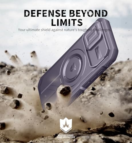 Coque iPhone 17 Magnétique Dexnor Violette avec Support Réglable