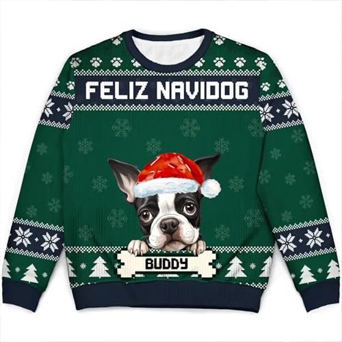 NAZENTI Custom Dog Christmas Ugly Sweater Gift for Dog Lovers3