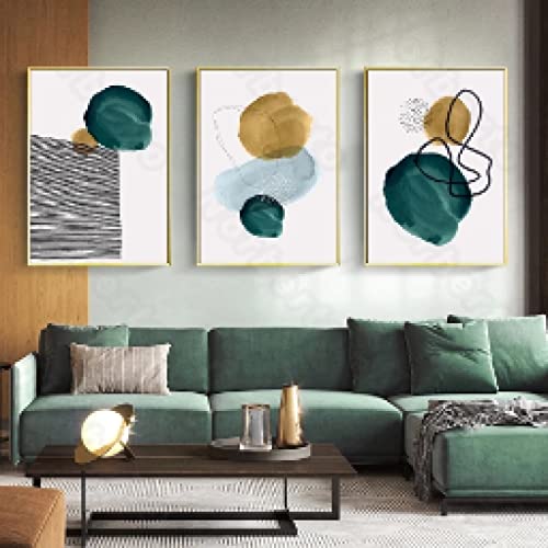 Toile peinture abstraite nordique au grain de qualité supérieure 30x45cm