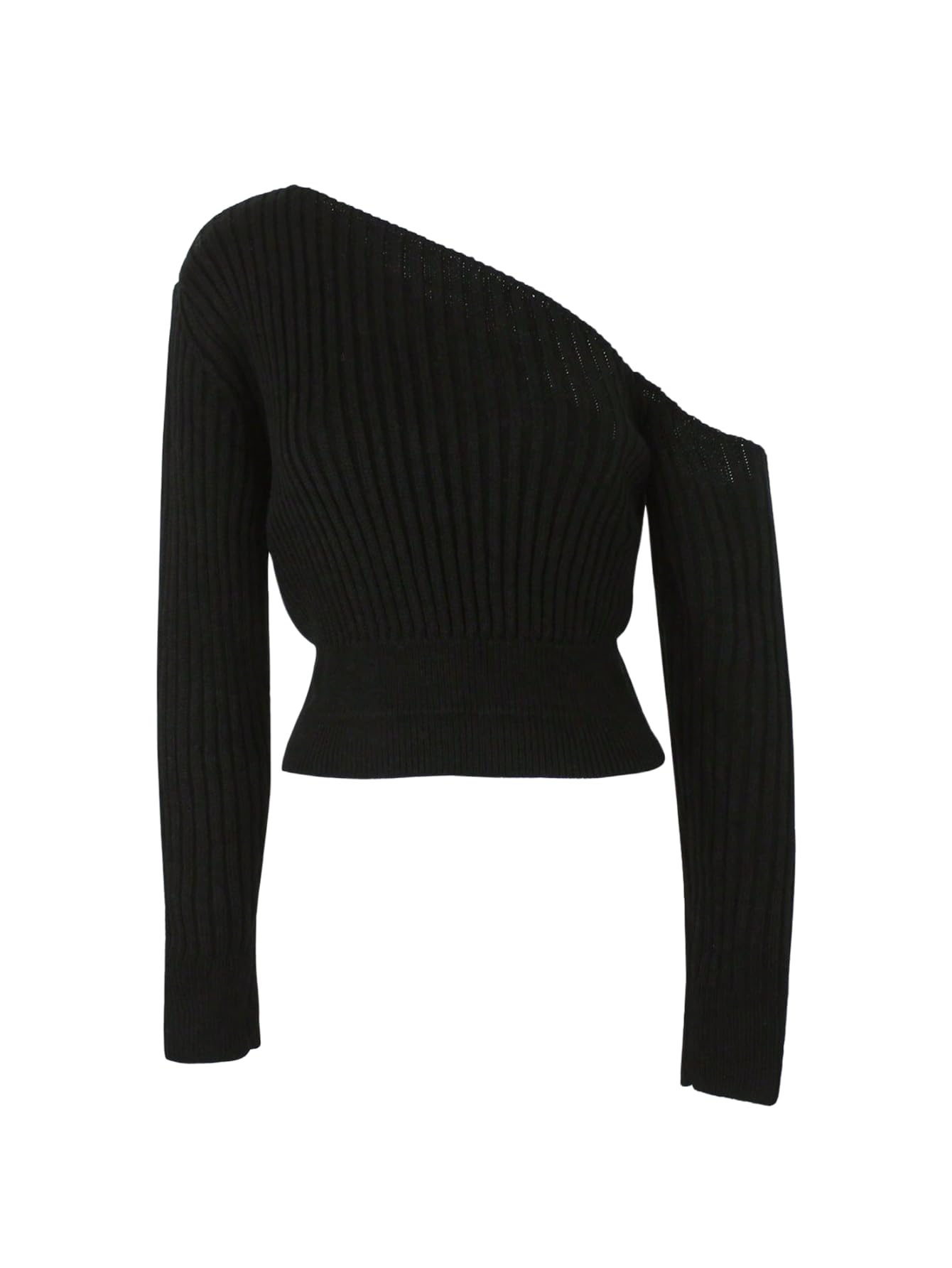 Floerns Womens Off The Shoulder Sweater Long Sleeve Fall Clothes Knit Pullover Tops