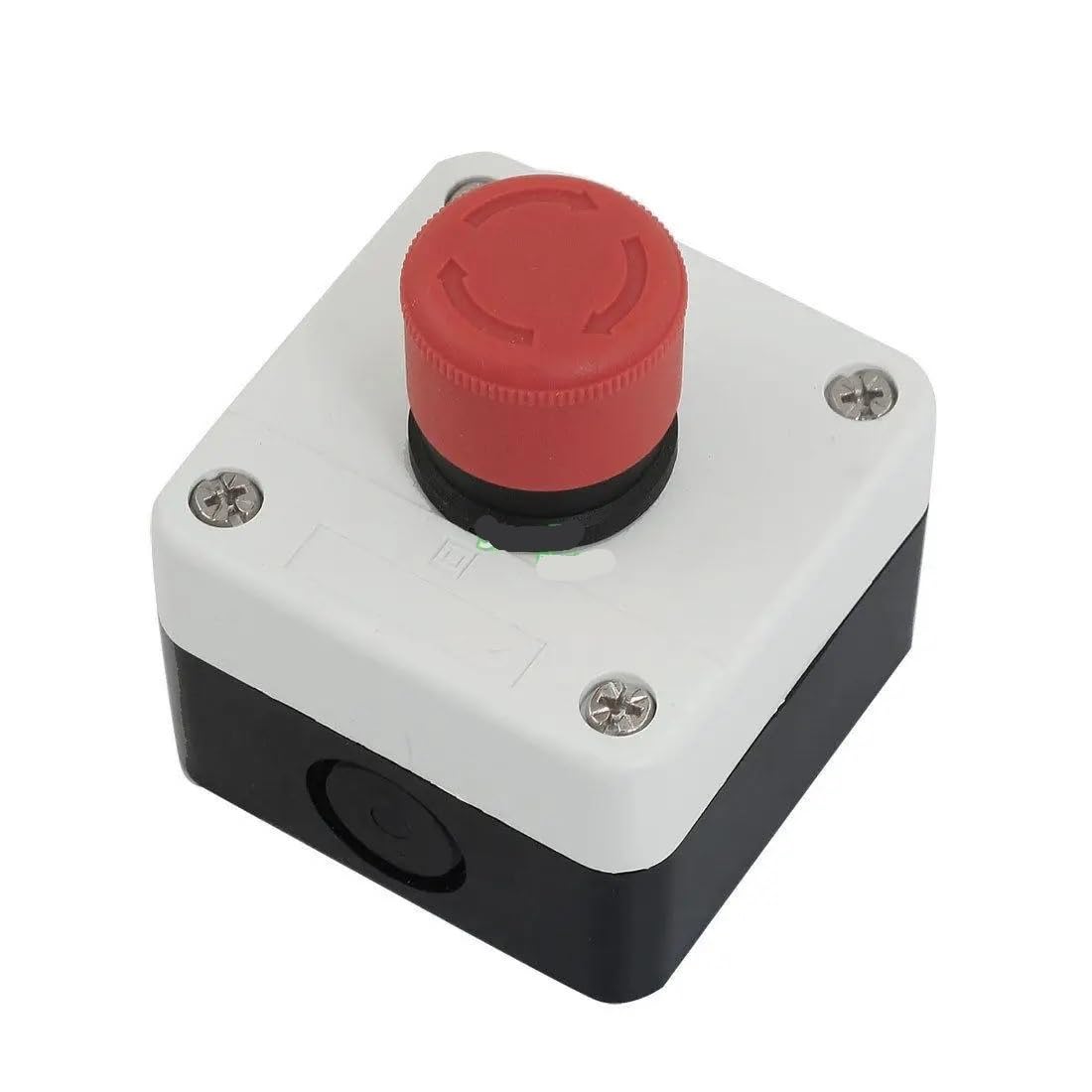 Interrupteur d'arrêt d'urgence rouge 600V 10A avec bouton-poussoir de verrouillage