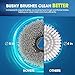 Electric Spin Scrubber, NOVETE Cordless Shower Bathroom Scrubber with Long Adjustable Extension Arm, 3 Upgraded Cleaning Brush Heads, Spin Scrubber for Tub Tile Floor, Ideal Gift for Family & Friends