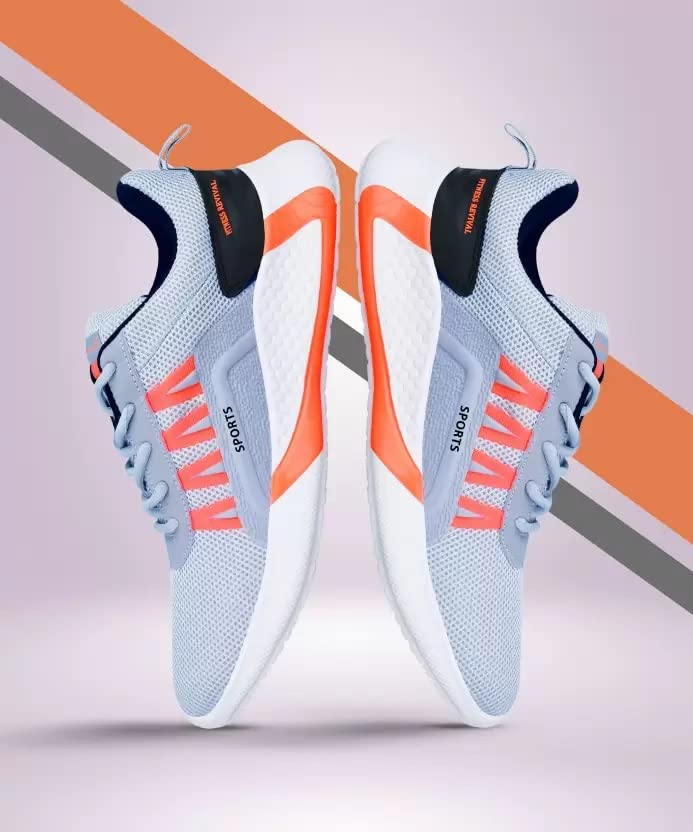 Image of Trendy Running Shoes for Men Sneakers for Men (Color- Grey) Size-10(2) L