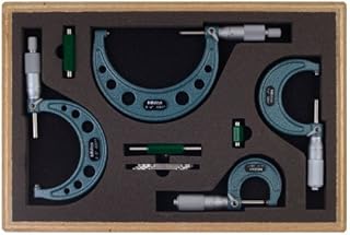 Mitutoyo 103-931 Outside Micrometer Set with Standards, 0-4