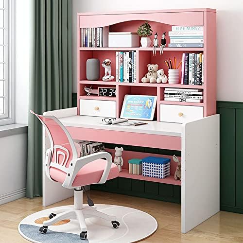 48 Inch Desk Hutch Kids Desk Bookshelf Solid Wood Handmade Table