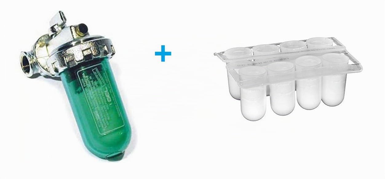 Kit Anticalcare Dosaphos 250 acquastop att 1/2" +1/2" + 8 ricariche gelphos OMAGGIO | + 8 ricariche gelphos OMAGGIO