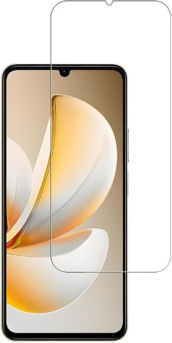 2 Packs Tempered Glass Screen Protector for Realme P4 Lite 4G, HD Clear Screen Guard for Realme P4 Lite 4G