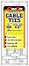 Pro Tie N4HID100 4.0 Inch Horizontal ID Cable Tie, Natural Nylon, 100-Pack