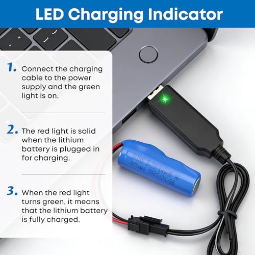 2 Stück 3.7V Lipo Battery Ladegerät mit SM-2P-Stecker, Universal USB Akku Ladekabel, NI-MH Battery USB Charger Cable für RC Toys Autos Boote Panzer Lastwagen Züge Ferngesteuerte Spielzeuge