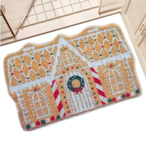 Felpudo de Navidad de fibra de coco – Alfombra de entrada 60 x 40 cm