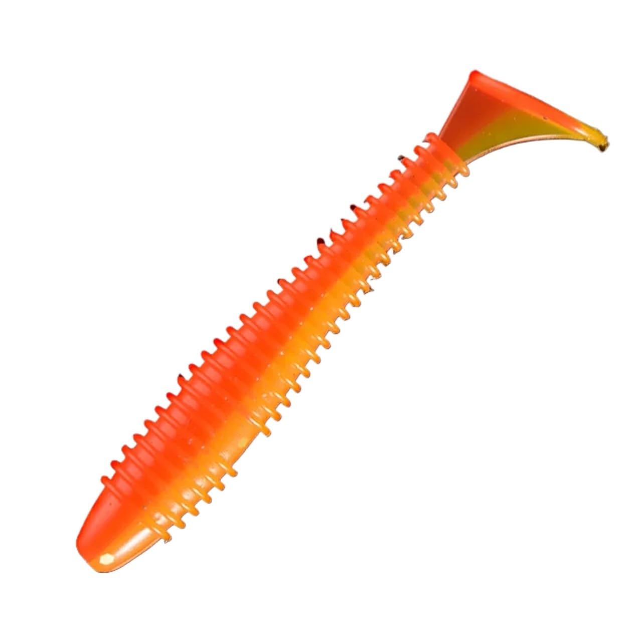 Générique Leurre Souple 6cm 1.4g Double Couleur Queue T 10pcs Mer Bar