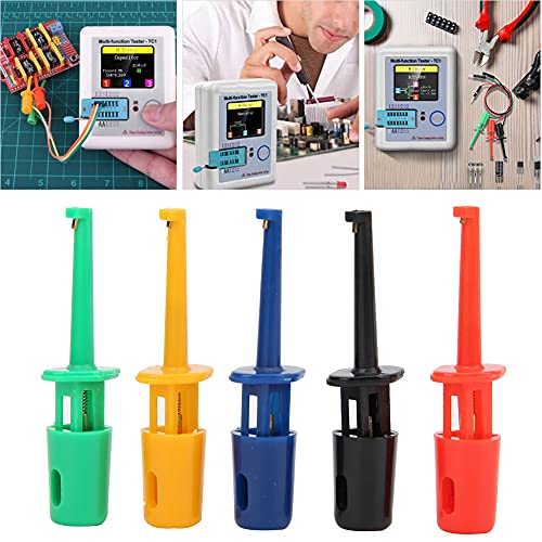 Image of Hilitand 20Pcs Test Hooks Multimeter Accessories Colorful Small Hook Clip Test Probe for Electronic Testing, Test Hooks for Test IC or Repair Electronic Products (Small Test Hook)