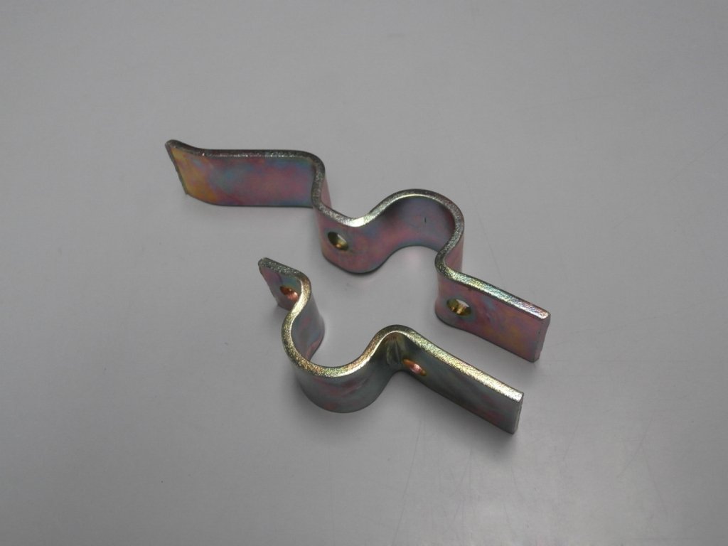 COPPIA PIASTRINE FISSA CAVALLETTO VESPA PX DIAMETRO 22MM