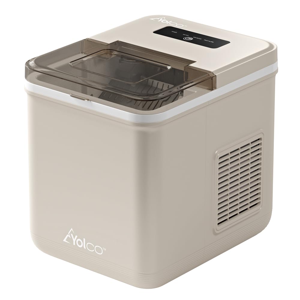 Yolco ICM1 - Macchina per cubetti di ghiaccio, design compatto, 10 kg in 24 ore, 12-24 V