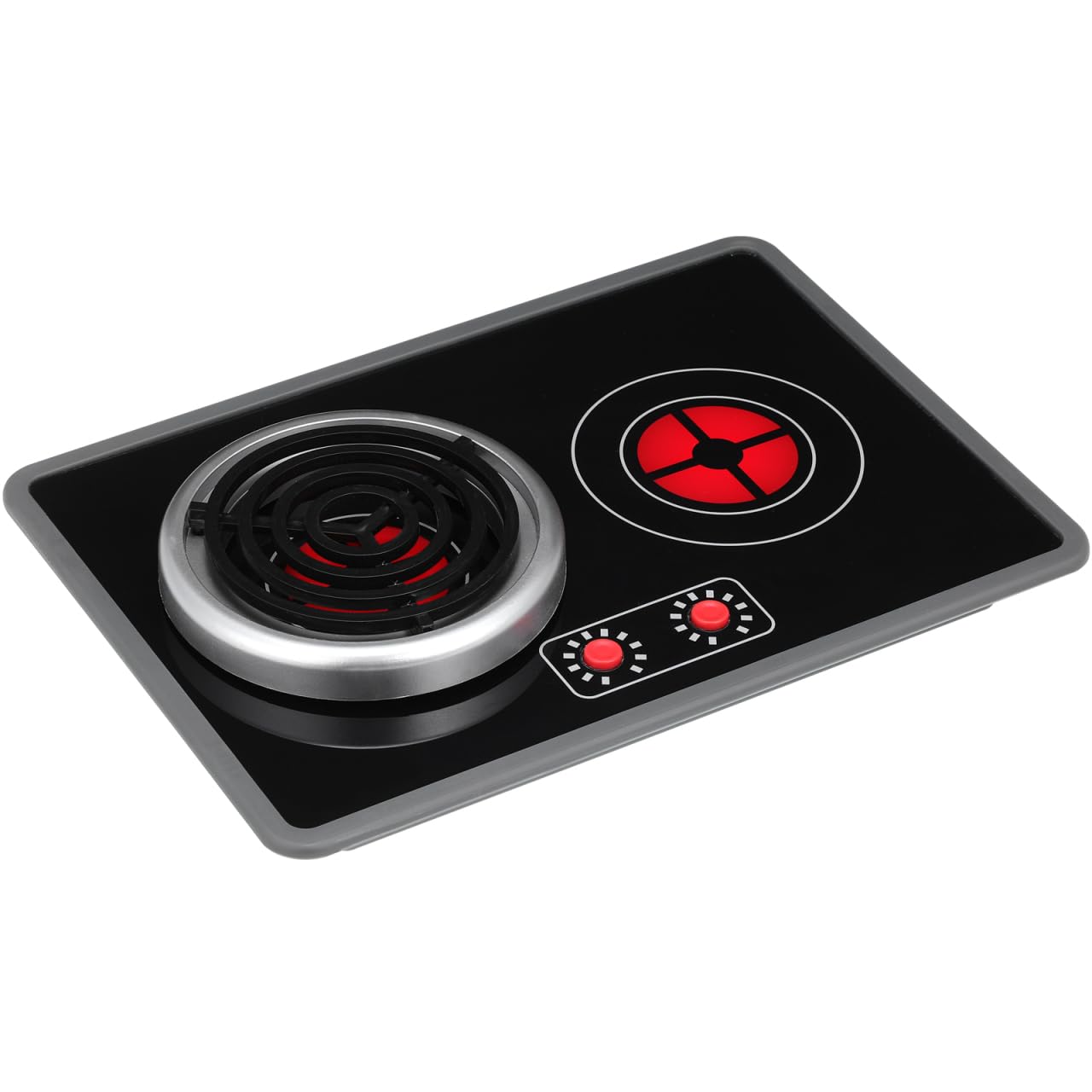 Toyvian 1 Set Kids Kitchen Stove Toy: Luminous Induction Cooker - Pretend Play Game Kitchen Accessory - Play Cooking Stove Toy With Light And Sound Effect