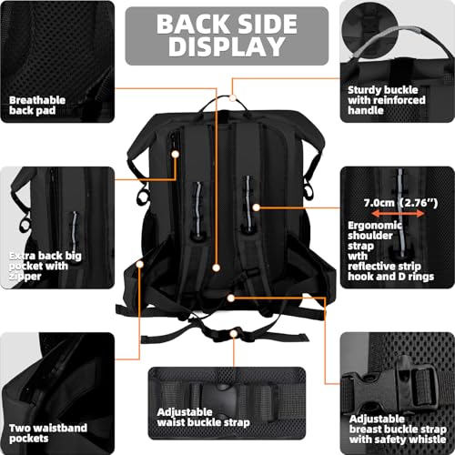 Image of MORXPLOR Dry Bag Waterproof,5L /10L /20L /30L /40L /55L Roll Top Dry Bag Backpack with WaterProof Phone Case for Swim,Kayak
