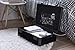 Vaultz Storage Lock Box - 6.5 x 19.25 x 13.5 Inch Lockable Dorm Storage Trunk with Combination Lock - Briefcase, Medicine Box, Lock Boxes for Personal Items, Cash, Laptop - Black on Black