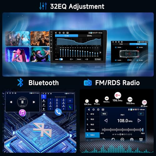 Autoradio Android 10 pouces GPS tactile avec DSP audio et Bluetooth - 4