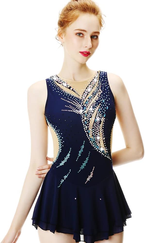 Professional Figure Skating Competition Dress Gymnastics Performance Clothing Women's Girls' Ice Skating Skirt