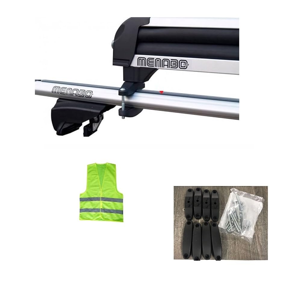 COMPATIBILE CON DACIA SANDERO KIT MONTAGGIO PER PORTASCI ICEBERG 4 MENABÒ SET KIT SUPPORTO PORTA SCI 84700000 FISSAGGIO A CAVALLOTTO MISURA MAX 30X60