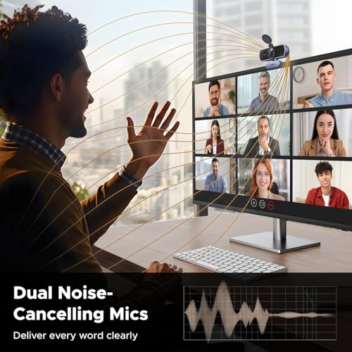 UGREEN 4K Webcam with Stereo Audio & Auto Light Correction - Image 4