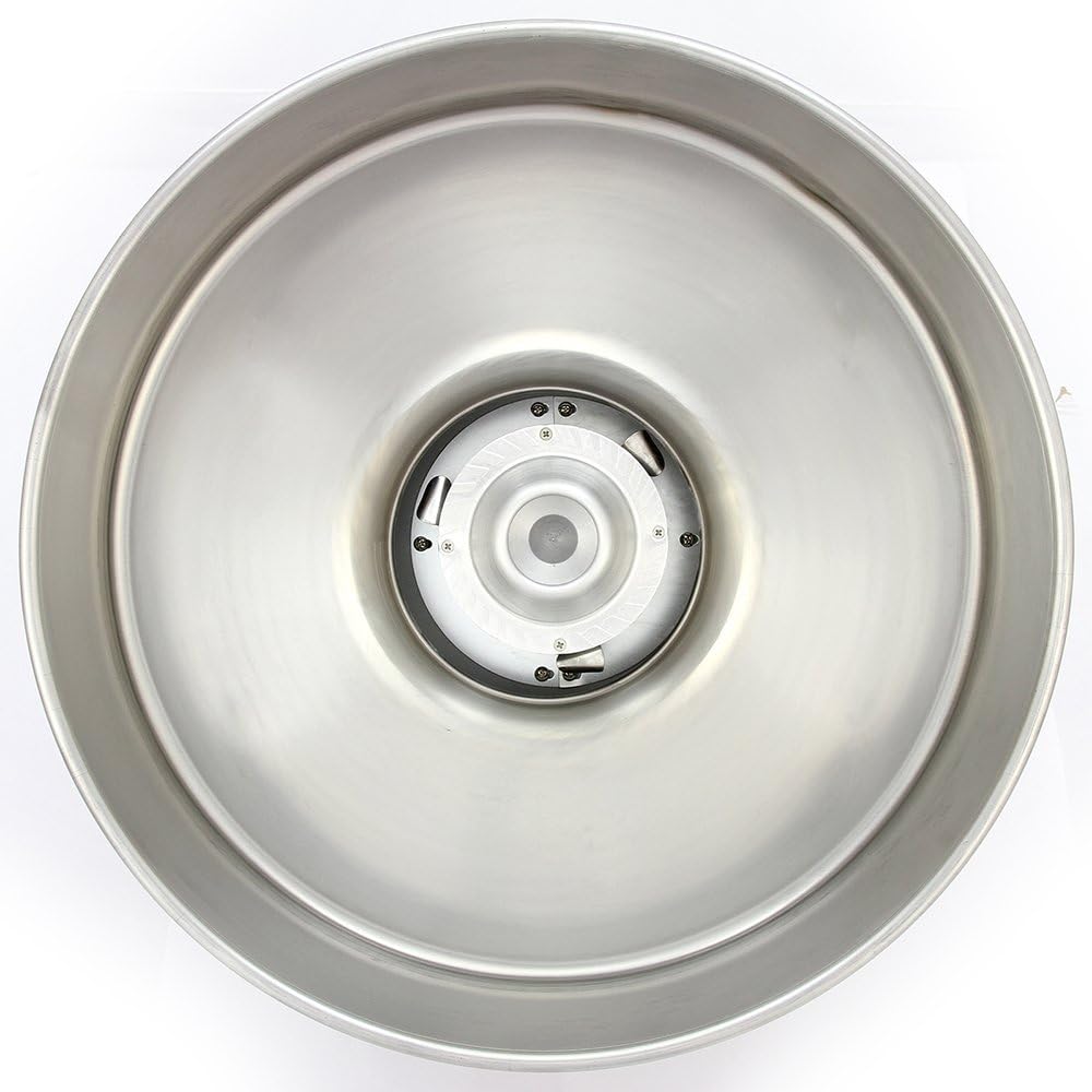 Machine Barbe à Papa Professionnelle Rétro en Inox Rose Bol 50 cm Thermomètre Intégré Utilisation Facile Portable Appareil Barbe à Papa pour Fête Anniversaire CHRD HORECA [Doseur & Bâtons INCLUS]