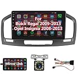 Hodozzy Android Radio Coche 2 DIN para Buick Regal/Opel Insignia 2008-2013 9 Pulgada Touchscreen con WiFi/GPS/RDS/FM/Bluetooth/USB/Mirror Link+Camara Marcha Atras+Microfono