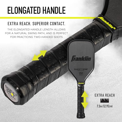 Franklin Sports Sweet Spot Training Pickleball Paddle - 16mm T700 Carbon - image 2