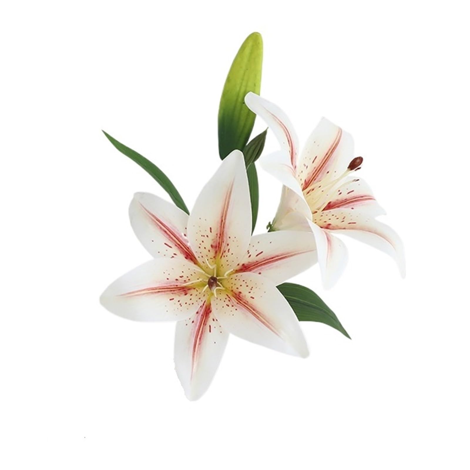 Casetlong 10PCS Fake Flowers Party Table Home Decoration Photography Props(White bean paste)