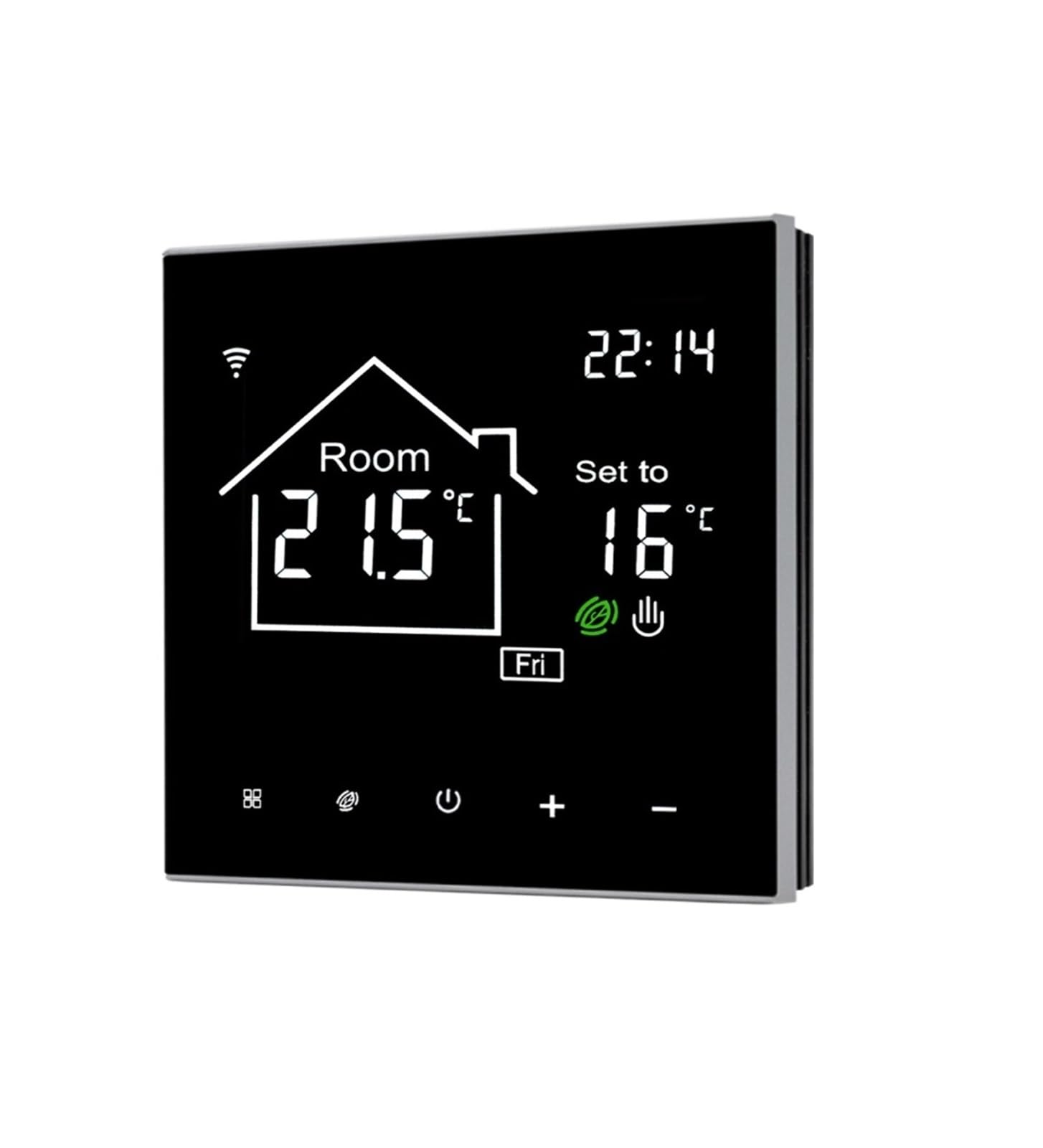 Temperature Controller, Tuya Smart Thermostat， LCD Display Touch Screen For Electric Floor Heating Water/Gas Boiler Temperature Remote Controller(WiFi Water Heating)