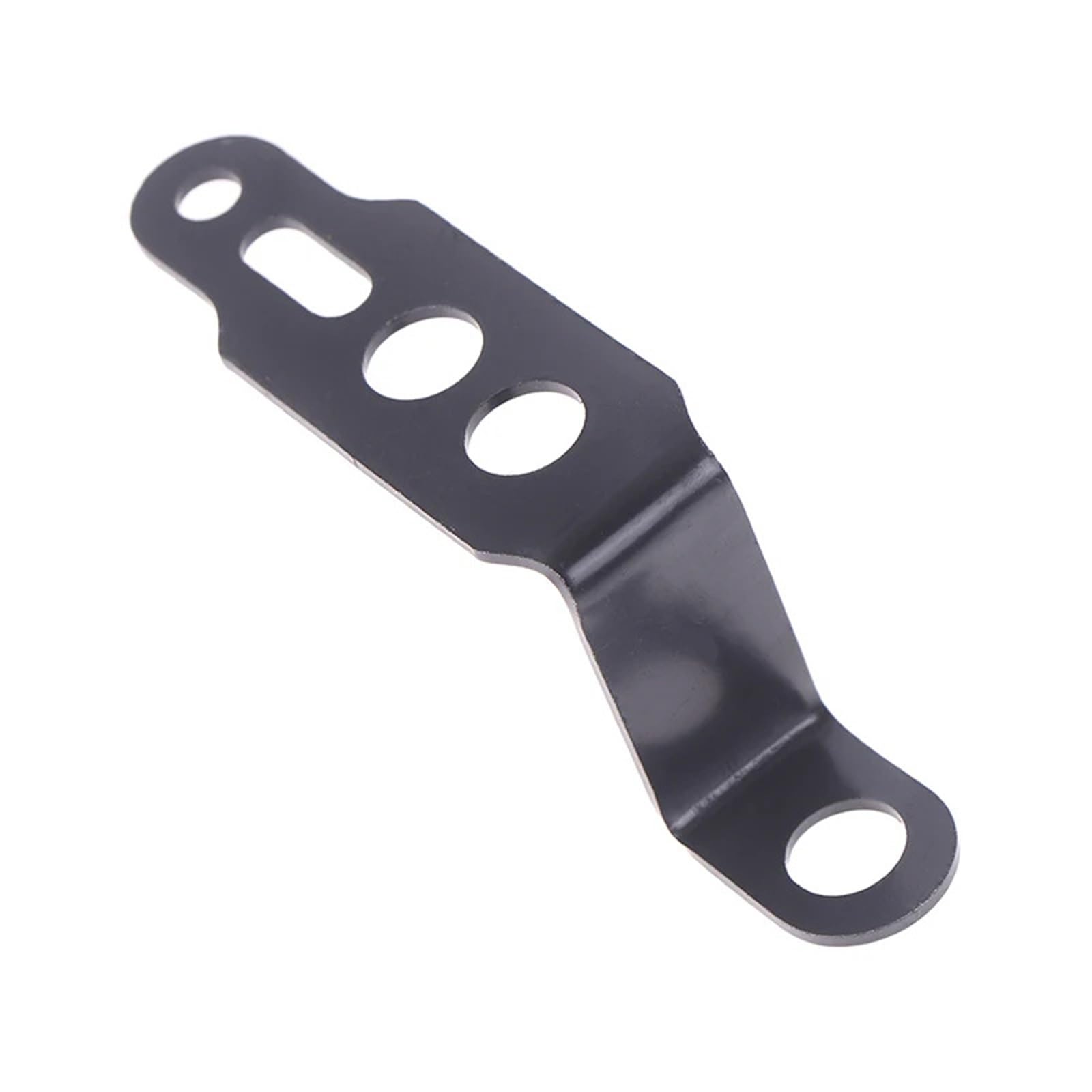Motorbike Steering Stem 1PC Motorcycle LED Headlight Bracket Rearview Mirror Lamp Spotlight Extension Holder Clamp Motorbike Scooter Accessories(Black)