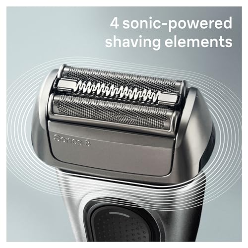 Braun Series 8 Electric Shaver for Men, 4+1 Shaving Elements & Precision Long Hair Trimmer, Charging Stand, Wet & Dry Electric Razor with 60 Minute Runtime, 8517s, Silver, Rated Which Best Buy - Image 4