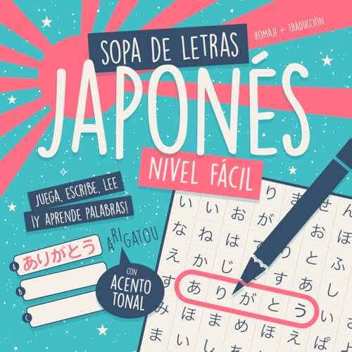 Sopa de Letras en Japonés 3 en 1 - Nivel Fácil: ¡Juega, Lee y Escribe! Aprende Vocabulario Jap...
