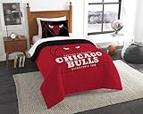 Northwest Company NBA Chicago Bulls Comforter and Sham Set, Twin, Reverse Slam