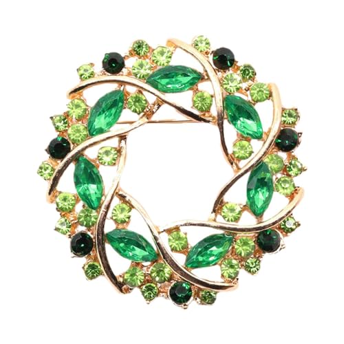 Image of Colorful Rhinestone Crystal Sunflower Brooch Pin for Women Dress Hat Decoration