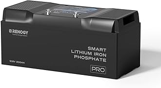 Renogy 12V 200Ah LiFePO4 Battery with Bluetooth and Self-Heating Function, 12V Lithium Leisure Battery over 5000 Deep Cycles, Backup Power for Caravan, Campervan, Motorhome, Cabin, and Trolling Motor