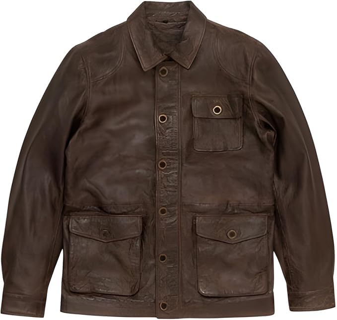 Veste en cuir vintage homme pour vos sorties moto