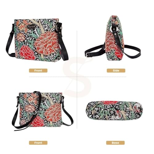 Image of Signare Tapestry Crossbody Bag Sling Shoulder Purse for Women