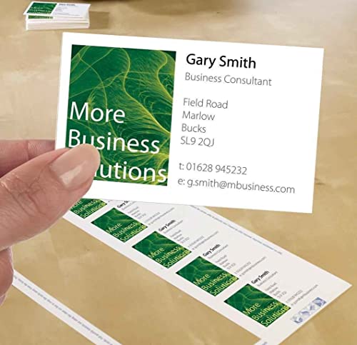 Cartes de visite blanches Avery C32011-25 format 85x54 cm pour imprimante laser - 5